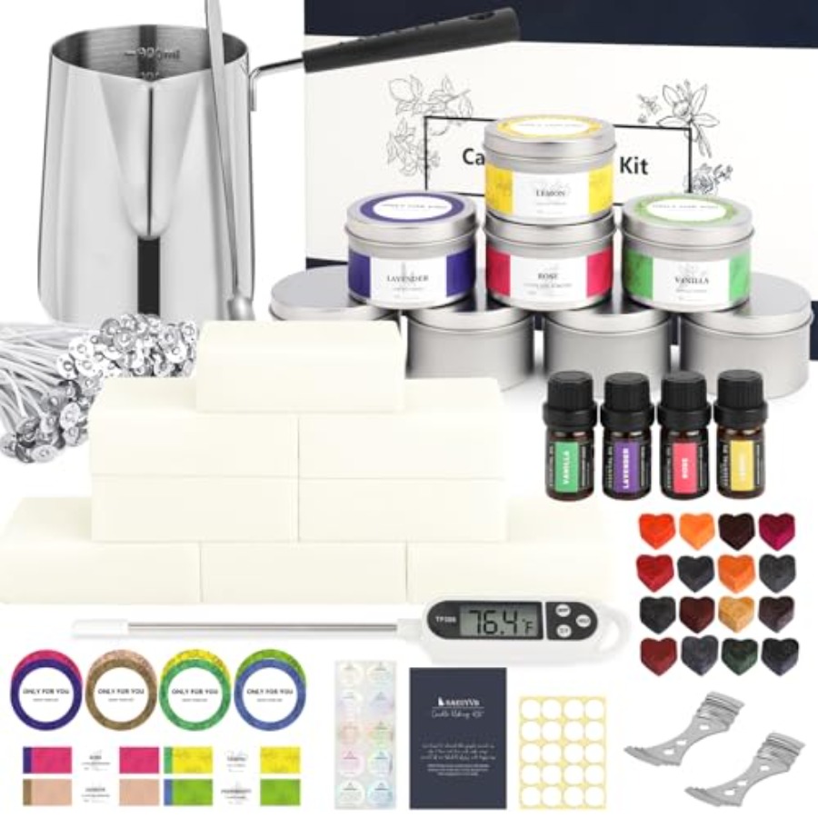 Candle Making For Beginners - Home DIY Candle Making Kit, Full
