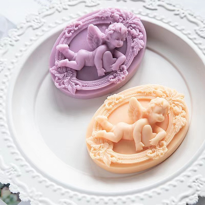 Candle Making Jelly - 3D Angel Kids Shaped Silicone Soap
