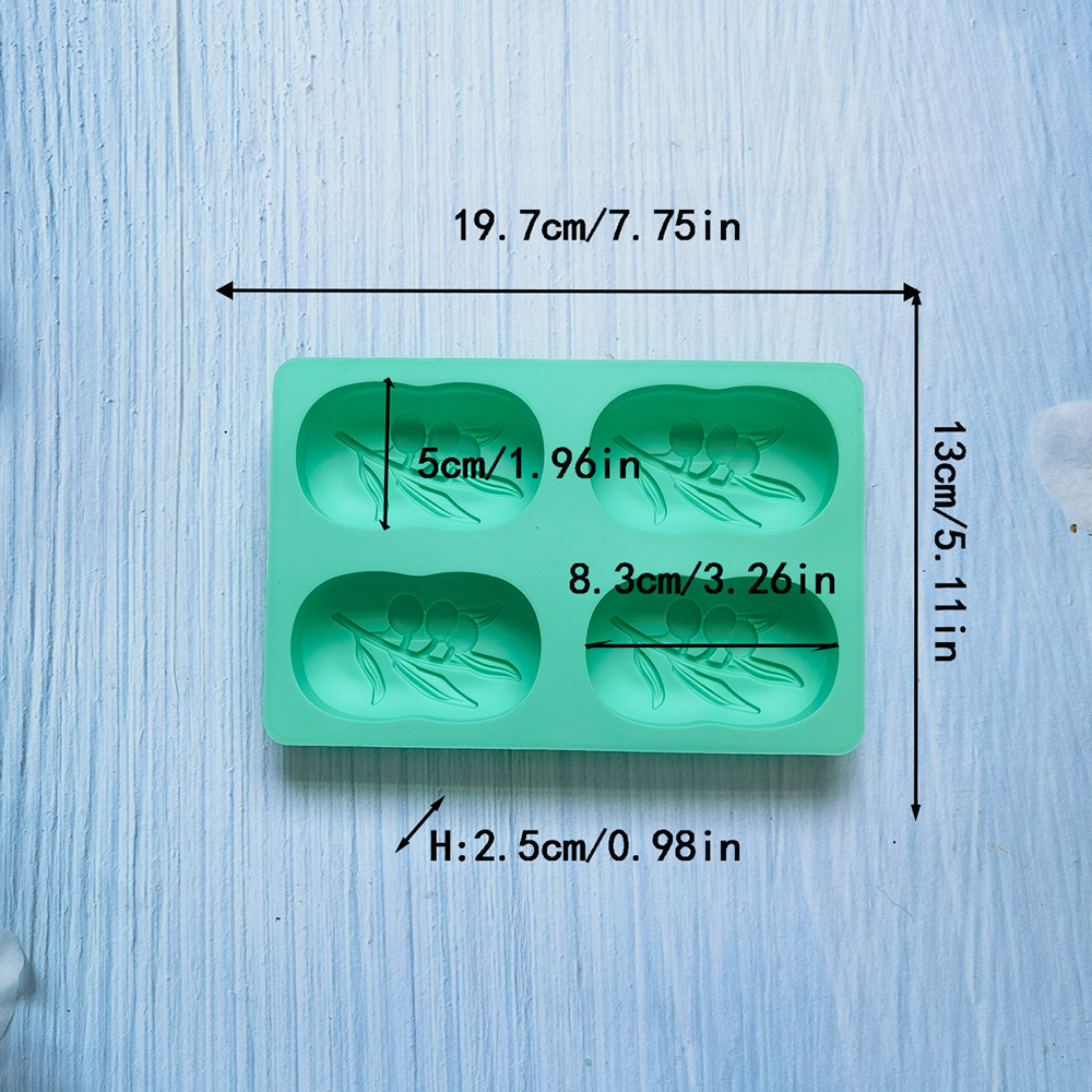 4 Cavities Oval Olive Tree Sil - đánh giá và giá Candle Making Easy