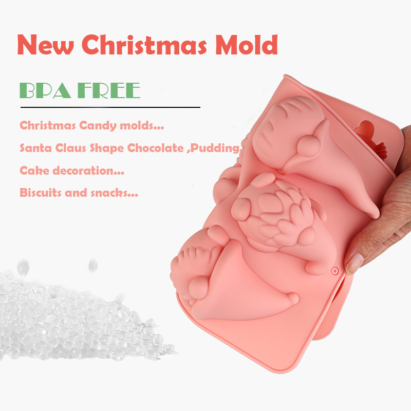 6-Cavity Christmas Gnome Cake  - đánh giá và giá Candle Making Items