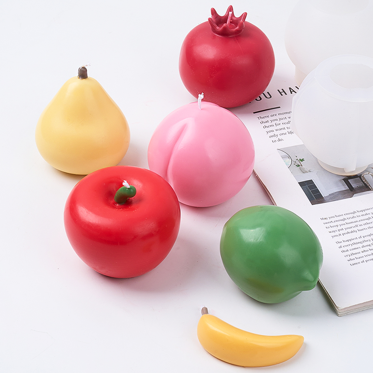 3D Fruit Shape Scented Candle  - đánh giá và giá Candle Making Jelly