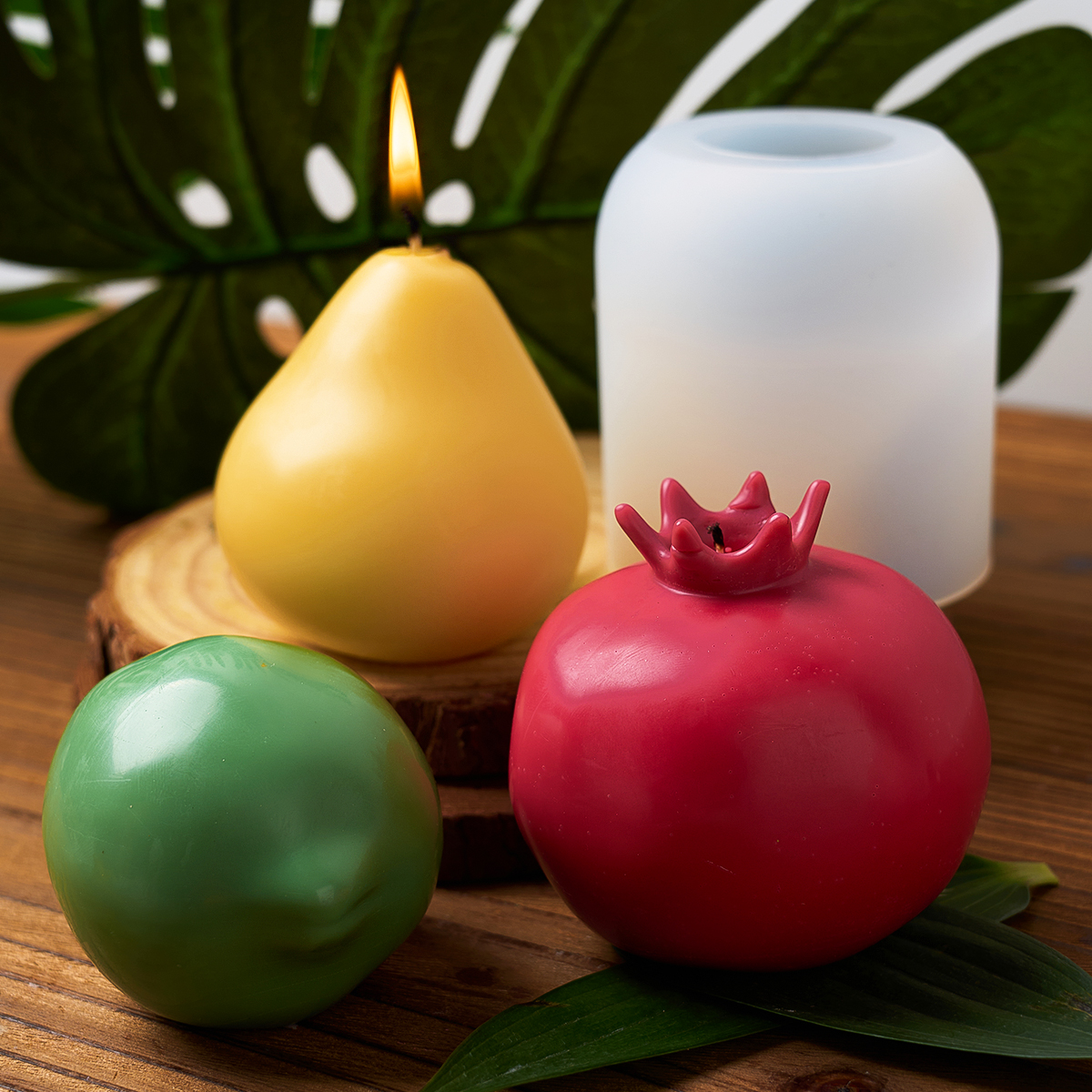3D Fruit Shape Scented Candle  - đánh giá và giá Candle Making Jelly