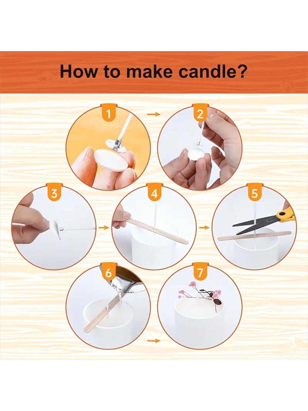 100Pcs Cotton Candle Wick 15cm - đánh giá và giá Candle Making Kit For Adults