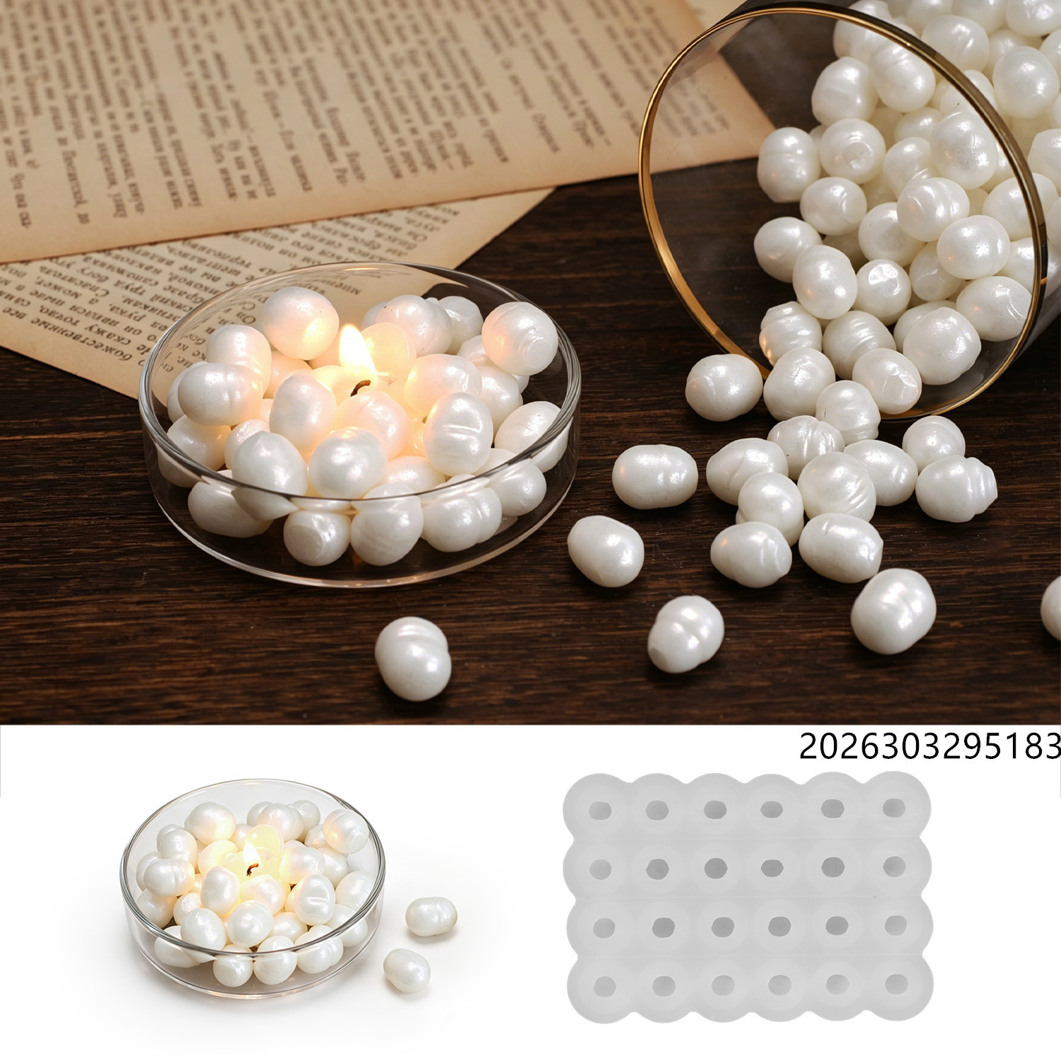 Healing Ocean Pearl Mirror Wax - đánh giá và giá Candle Making Moulds