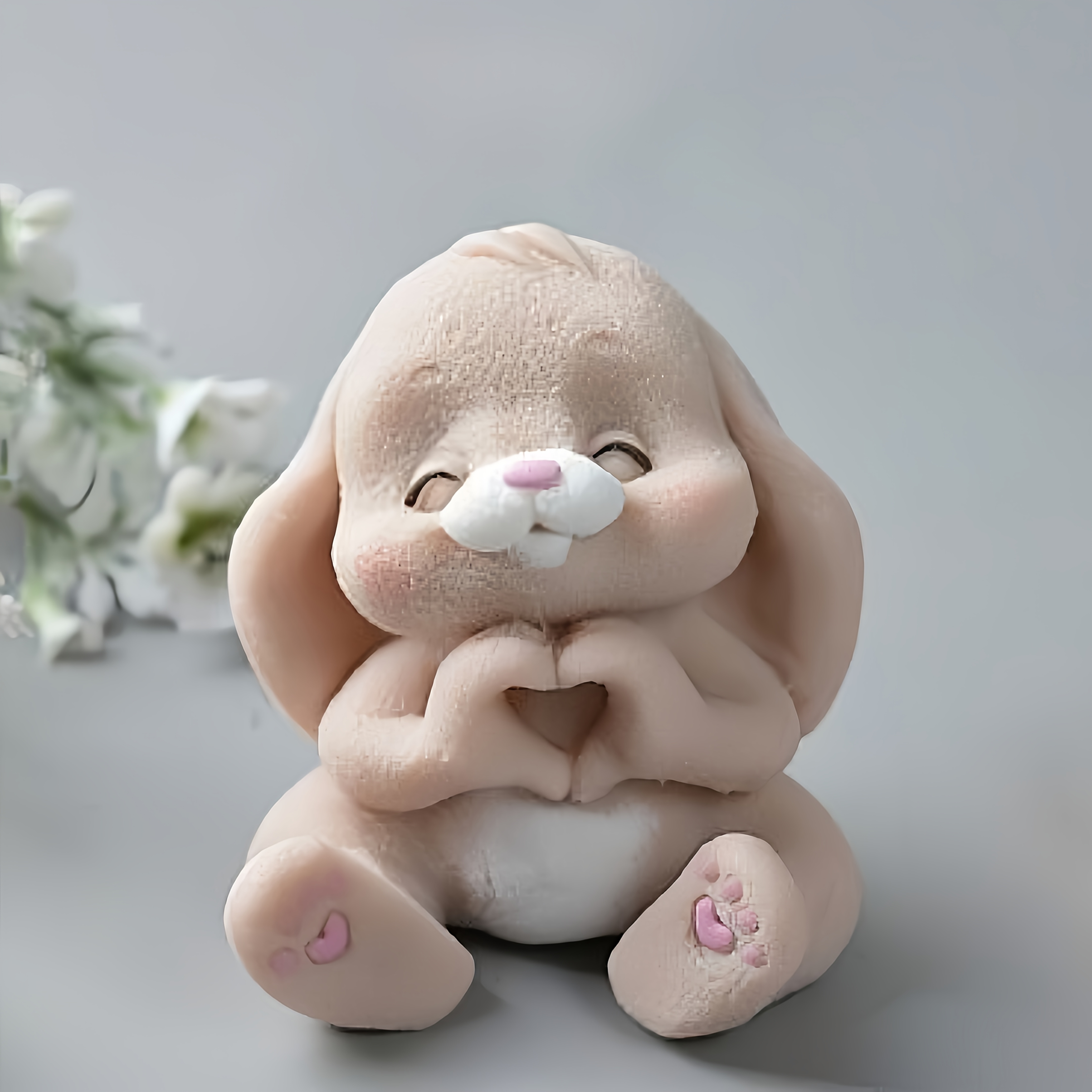 1pc Adorable Rabbit Resin Sili - đánh giá và giá Candle Making Moulds