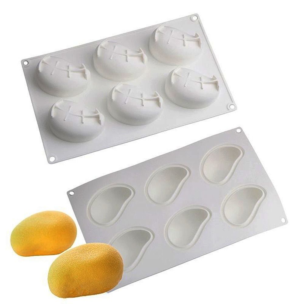 6 Cavity Mango Shaped Cake Mol - đánh giá và giá Candle Making Items