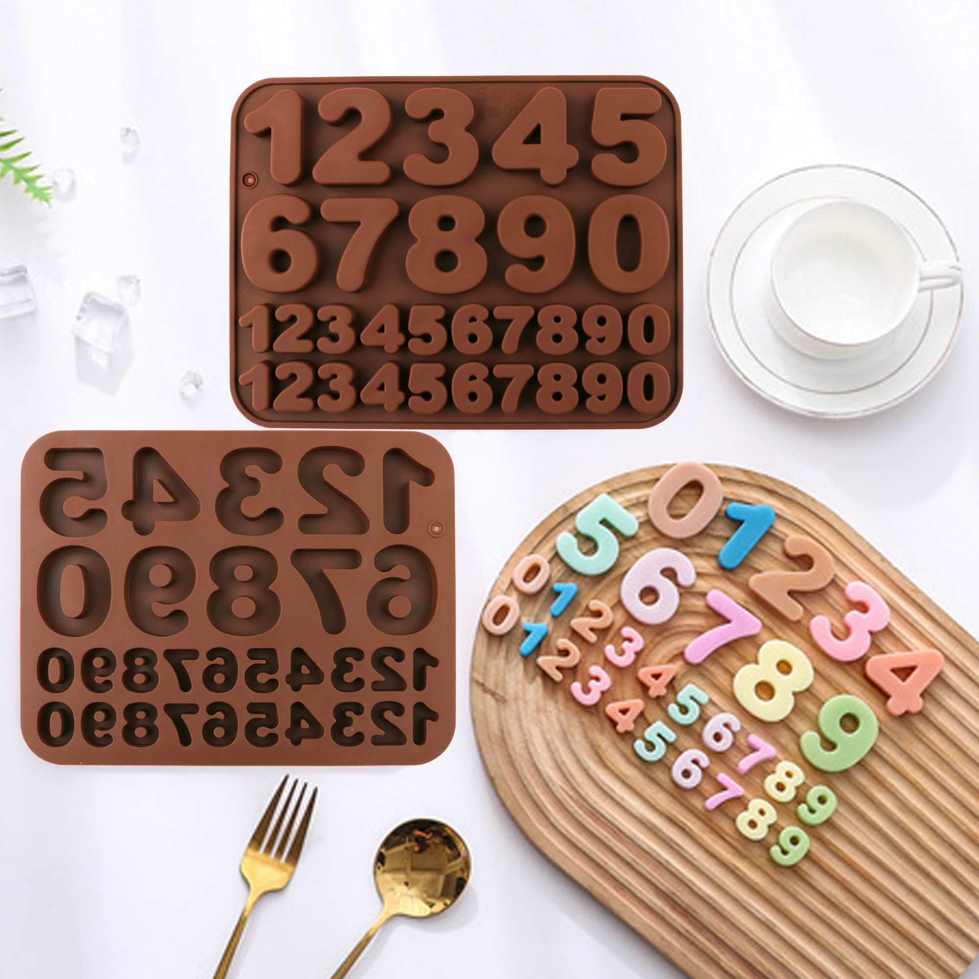 2Piece Set Silicone Candy Mold - đánh giá và giá Candle Making Items