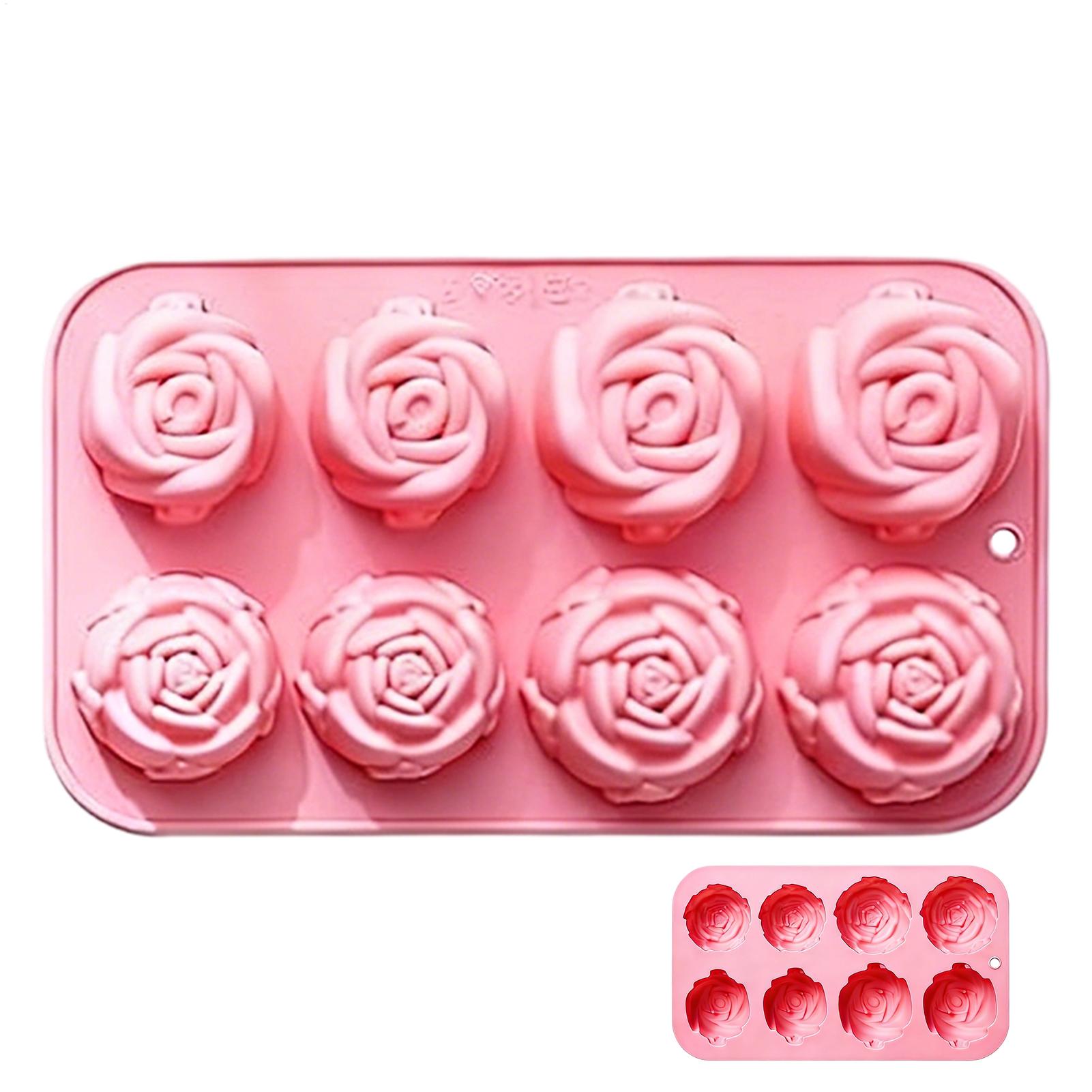 8 Holes Rose Flower Silicone M - đánh giá và giá Candle Making Items