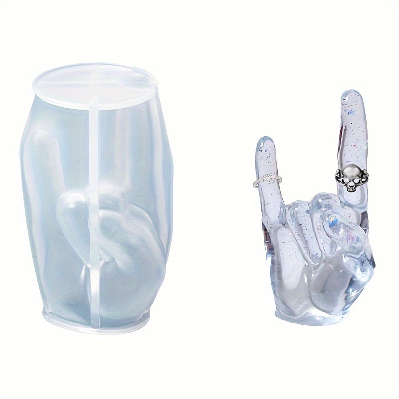 1pc Large Rock Gesture Silicon - đánh giá và giá Candle Making Items