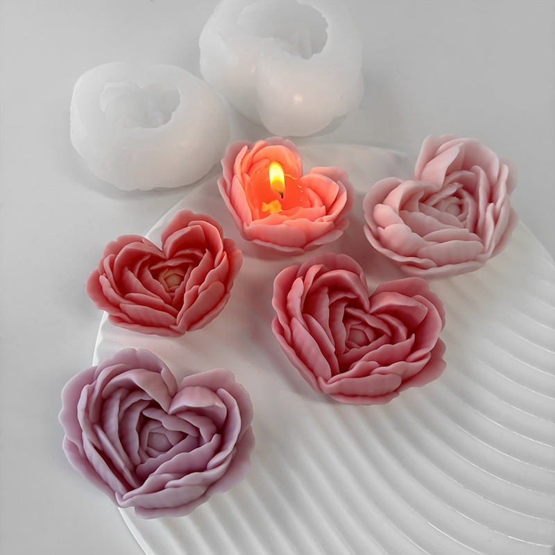 Love Flower Silicone Mold DIY  - đánh giá và giá Candle Making Jelly