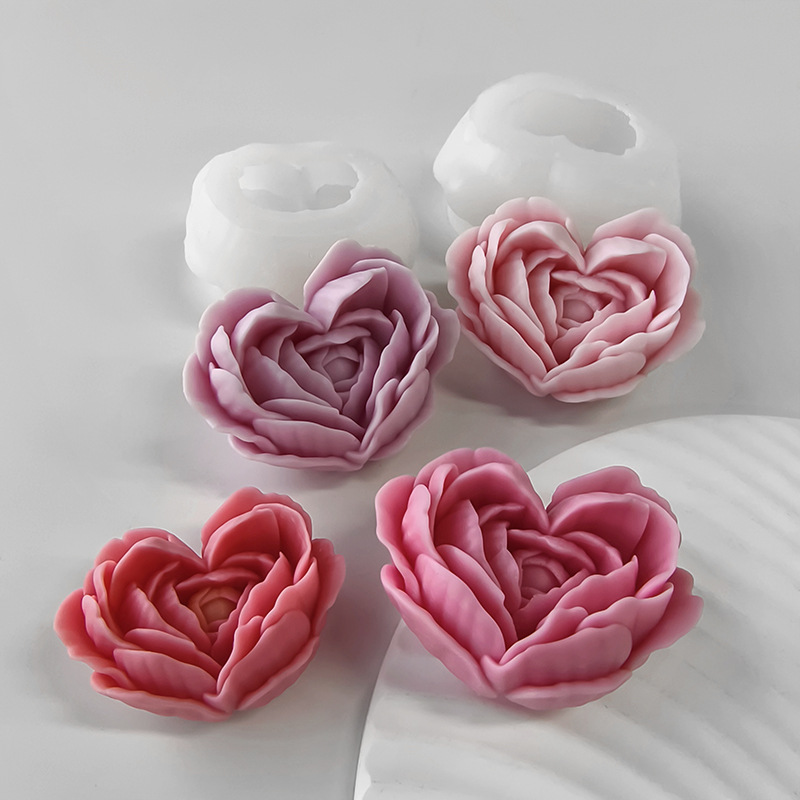 Love Flower Silicone Mold DIY  - đánh giá và giá Candle Making Jelly
