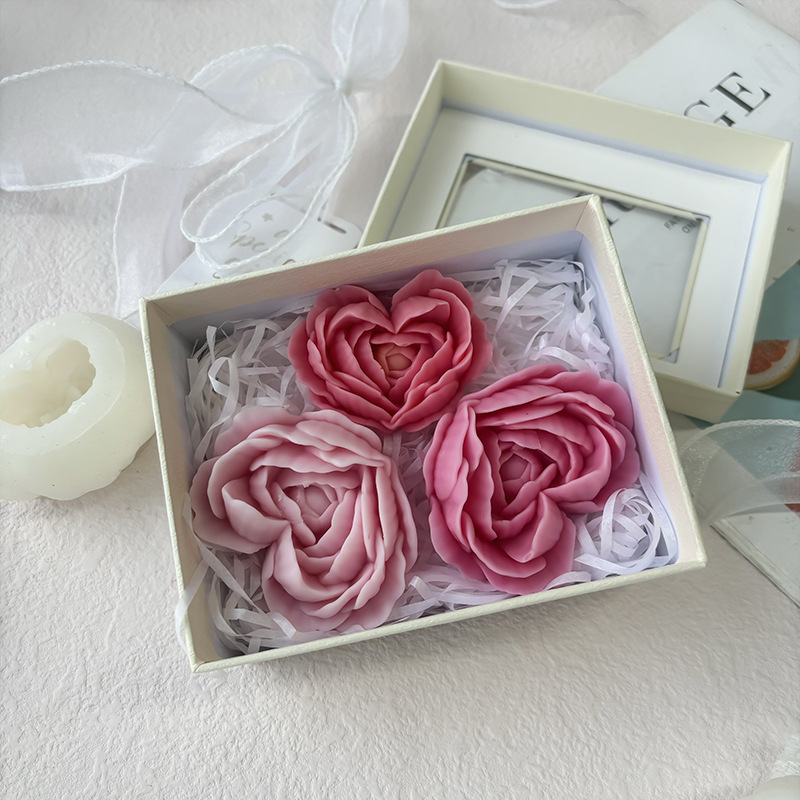 Love Flower Silicone Mold DIY  - đánh giá và giá Candle Making Jelly