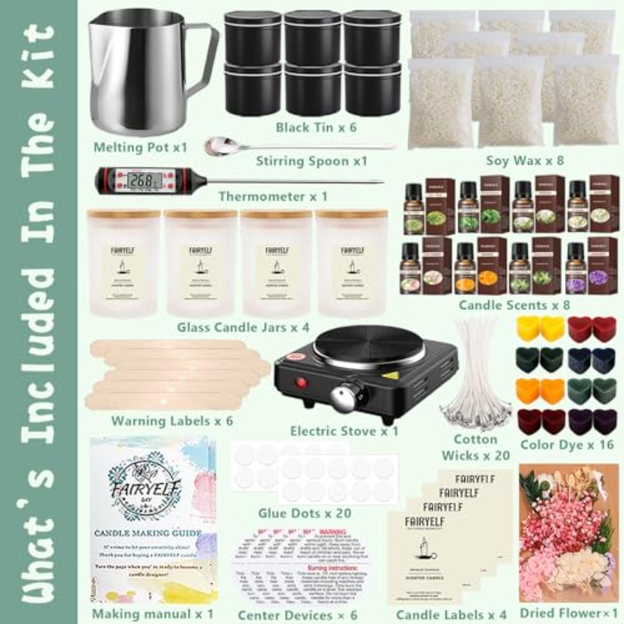 Premium Candle Making Kit with - đánh giá và giá Candle Making Kit For Adults