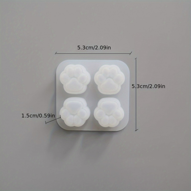 1Cat Paw Pattern Silicone Mold - đánh giá và giá Candle Making Items
