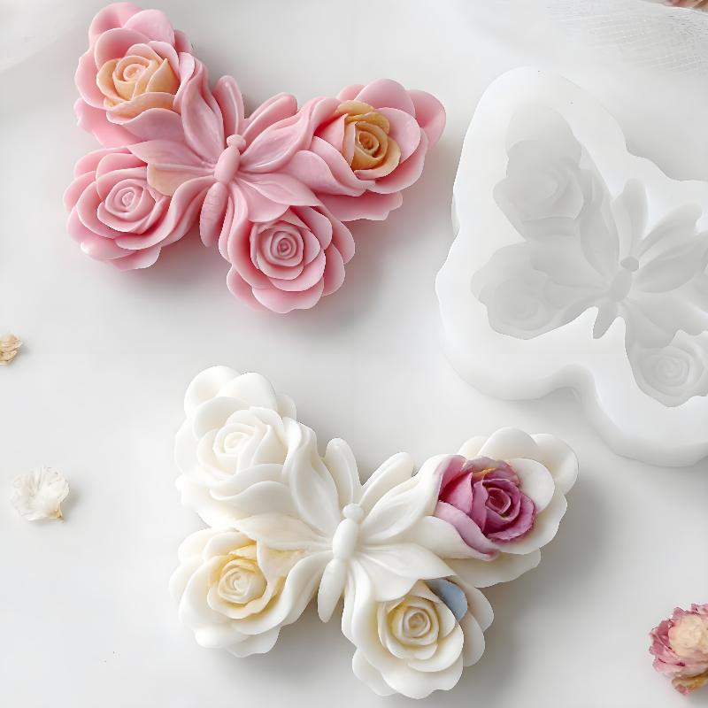 DIY Rose Butterfly Form Silico - đánh giá và giá Candle Making Items
