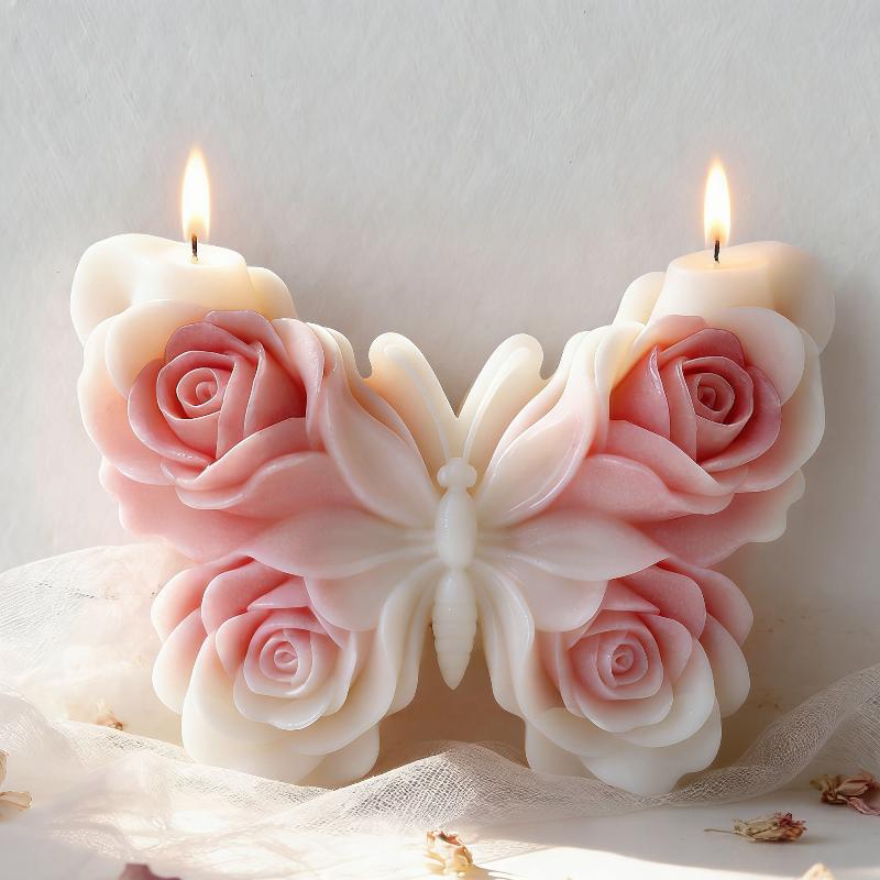 DIY Rose Butterfly Form Silico - đánh giá và giá Candle Making Items