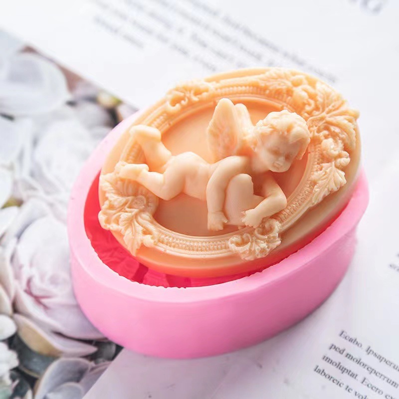 3D Angel Kids Shaped Silicone  - đánh giá và giá Candle Making Jelly
