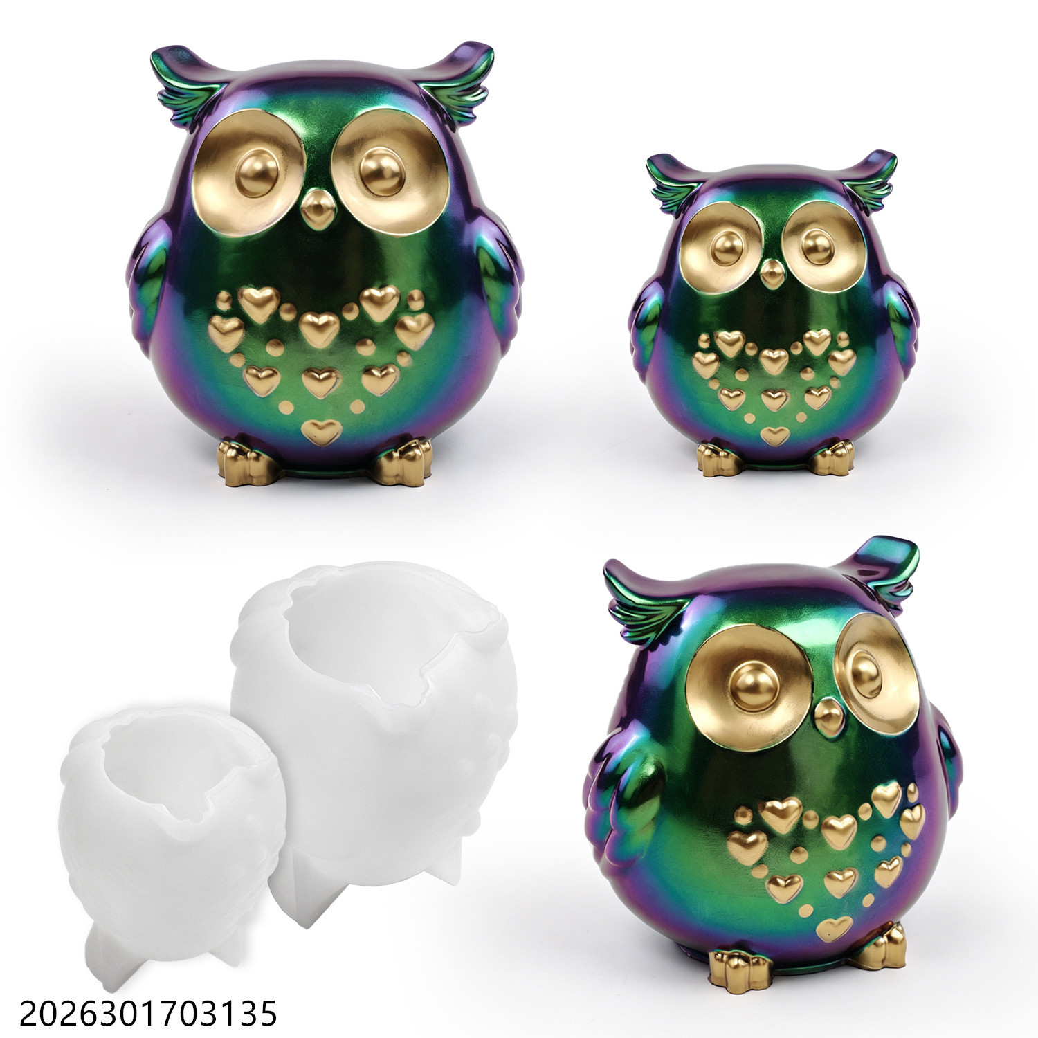 Owl Silicone Mold 3D Bird Shap - đánh giá và giá Candle Making Items