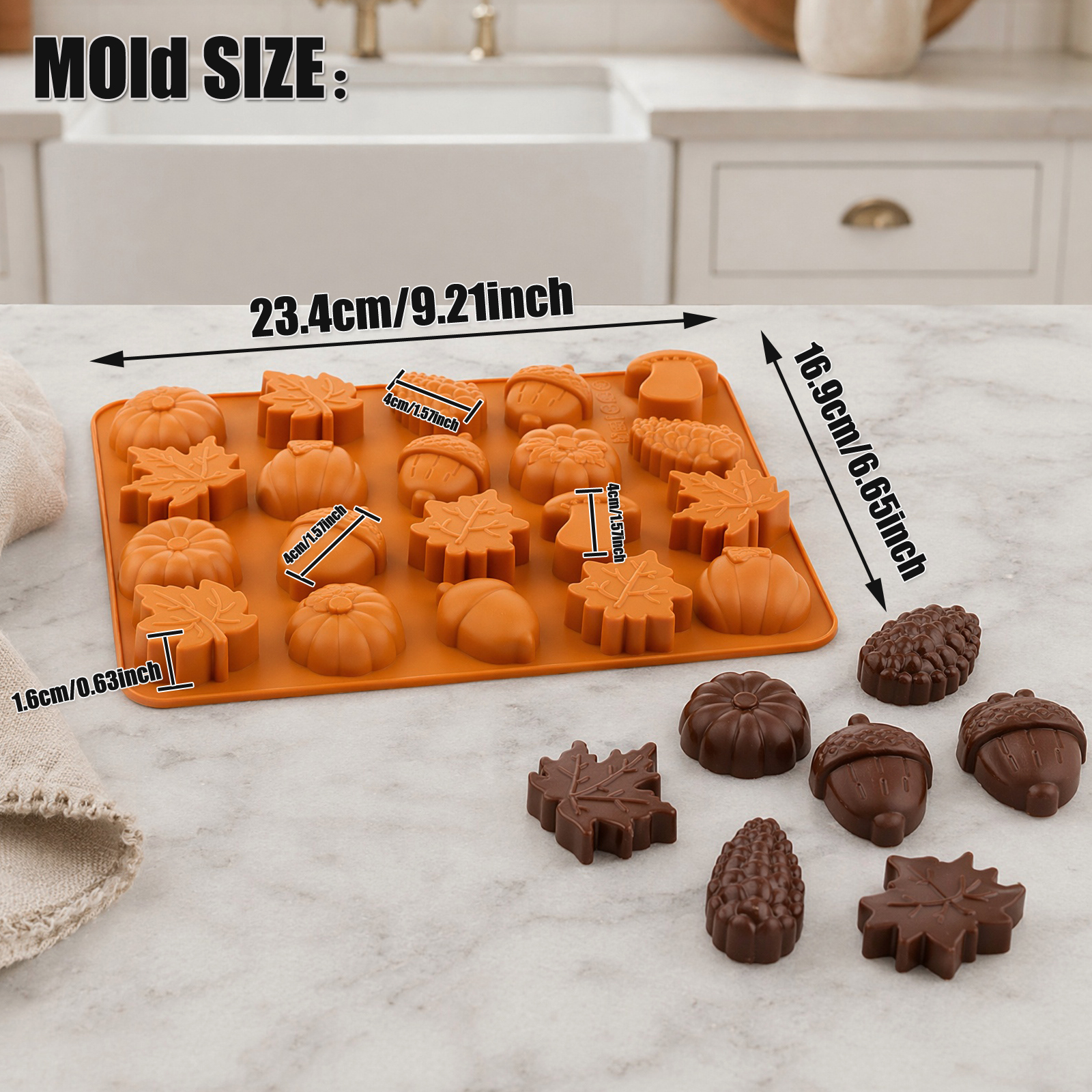 Harvest Silicone Baking Mold w - đánh giá và giá Candle Making Items