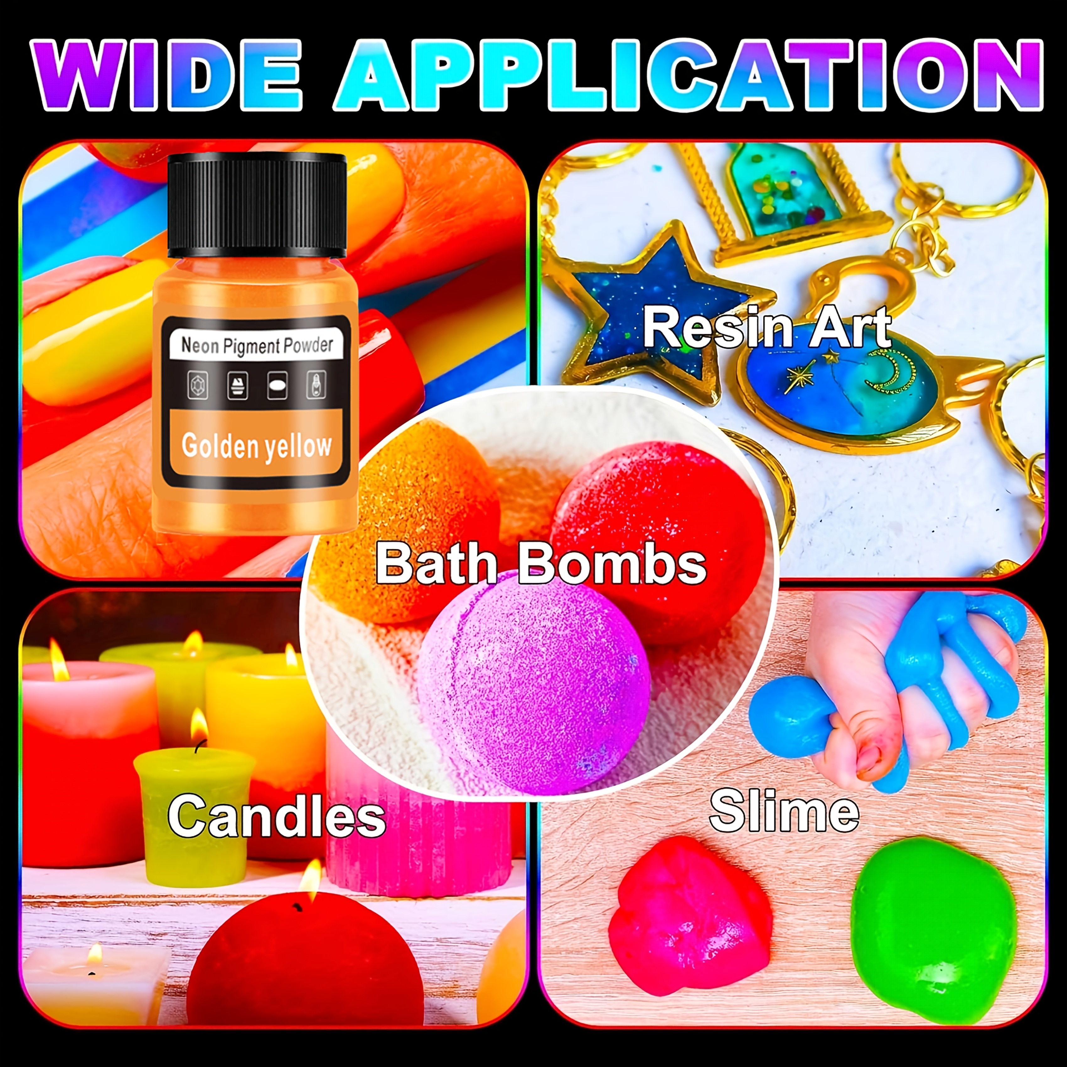 Fluorescent Powder/Neon Resin  - đánh giá và giá Candle Making Items